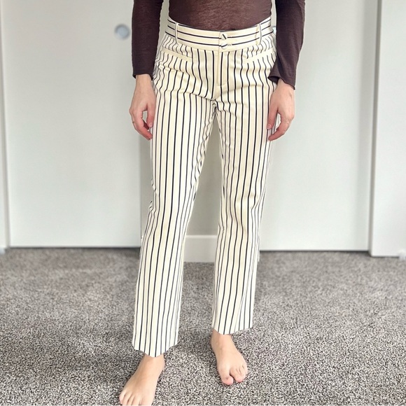 Anthropologie Essential Slim Striped Pants - Old Money Coastal Grandma Parisian